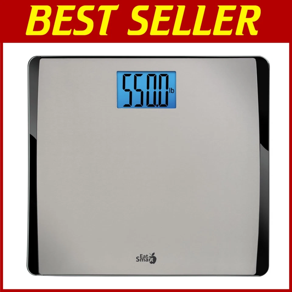 Báscula de baño Eat Smart Precision 550 lb, acero inoxidable Foto 1 de 4