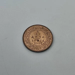 1928 British India King George V 1/12 Anna Coin - Picture 1 of 3