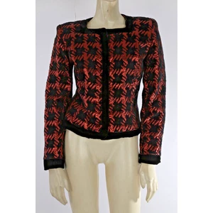 Victor Costa for Neiman Marcus Blazer Bronze Struktur - Vintage - Größe 6 - Bild 1 von 13