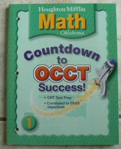 Houghton Mifflin MATH gr. 1/1st Tests w/Answer Key 2005 LN! - Imagen 1 de 8