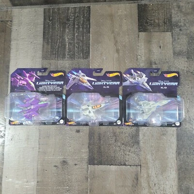 NOVO 2022 Hot Wheels Disney Pixar Lightyear XL-15,XL-01 &Zurg Fighter Ship LOTE 3 - Imagem 1 de 4
