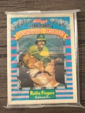1991 Kelloggs Corn Flakes Baseball Greats Factory Sealed Rollie Fingers (M5)