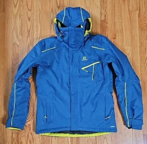 NWOT Salomon Advanced Skin  Ski Jacket Size L Age 13+ Blue/Yellow EXCELLENT COND - Picture 1 of 24