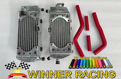 Radiadores reforzados + mangueras de silicona rojo Fit Yamaha YZ125 YZ125X 2005-2023 Foto 1 de 4