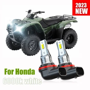 For 2007-2022 Honda Rancher TRX420 TRX500 LED Headlight Hi+Low Bulbs 35w - Picture 1 of 9