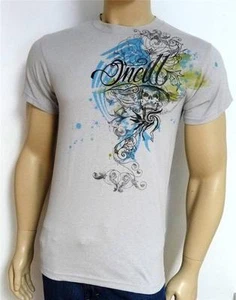 Camiseta O'Neill Gráfica Calavera Alada Para Hombres Gris Pálido 100% Algodón Nueva Con Etiquetas - Imagen 1 de 3