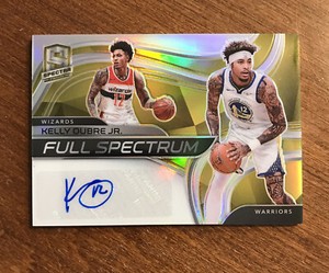 Kelly Oubre Jr. 2020-21 Spectra Full Spectrum Gold Auto Wizards Warriors 8/10