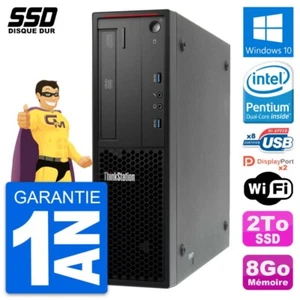PC Lenovo Thinkstation P300 SFF Pentium G3220 RAM 8Go SSD 2To Windows 10 Wifi - Imagen 1 de 7