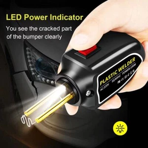 Soldador de plástico grapadora caliente pistola de soldadura parachoques soldador + 800 grapas - Imagen 1 de 14