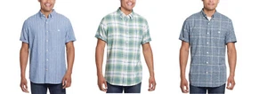 Weatherproof Vintage Men’s Short Sleeve Woven Shirt - Picture 1 of 78
