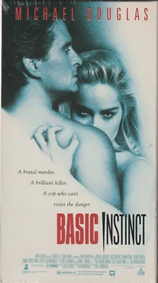 Sealed VHS Basic Instinct, 1992 Sharon Stone - Michael Douglas - Erotic Thriller - Image 1 of 4