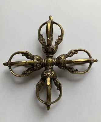 Antique Four headed Phurps Dorje Phurpa Vajra FaQi  - Image 1 of 4
