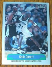 KEVIN GARNETT, 2000-01 TOPPS CHROME #210