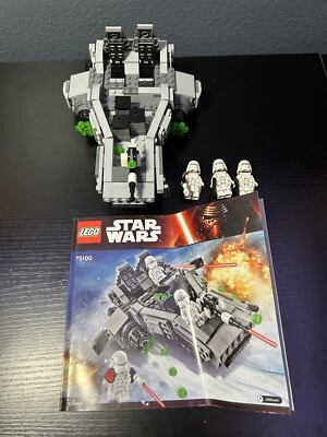 Retired Star Wars Lego set #75100 First Order Snowspeeder 100% complete - Image 1 of 4