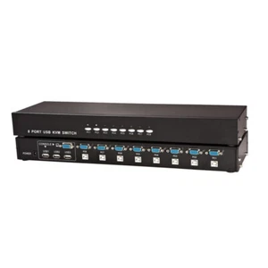 8 Ports USB2.0 KVM Switch Multi-PCs VGA Switch Controller Keyboard Mouse Share - Picture 1 of 7