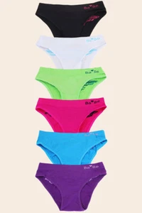 ScarvesMe 6er Pack Damen verschiedene Farben Sexy Grafik Naht Bikini Höschen - Bild 1 von 10
