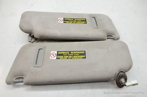 2001 LEXUS LS430 Sunvisor Sun Visor Set Left Right with Mirror Gray Suede - Picture 1 of 6