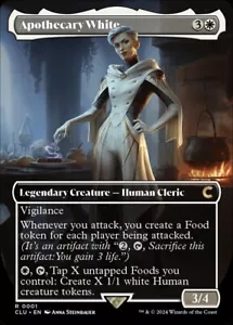Magic The Gathering 1x Boticario Blanco, Casi Nuevo, Borderless Ravnica: Edición Pista, Fichas Humanas de Alimentos - Imagen 1 de 1