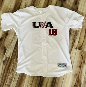 Camiseta deportiva Johnny Damon 18 clásica mundial de béisbol 2006 Majestic nueva de colección talla 50 - Imagen 1 de 14