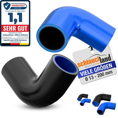 Silikonbogen 90° ID 13-200mm *** Turboschlauch Silikonschlauch Kühlerschlauch - Bild 1 von 4