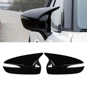 For Mazda CX-5 2015-2016 Glossy Black OX Horn Side Rear View Mirror Cover Trim - Picture 1 of 7