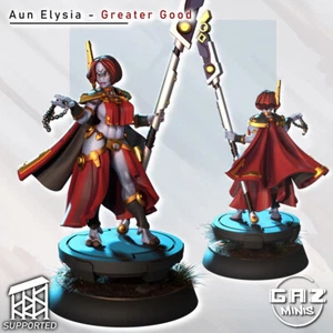 DnD Miniatur 32/55mm Magier Aun Elysia Greater Good Commander von Gaz Minis - Bild 1 von 4