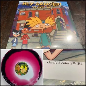 HEY ARNOLD The Music Soundtrack Vol 1 LP Gerald 3 Color Swirl Vinyl 350 SEALED - Picture 1 of 5