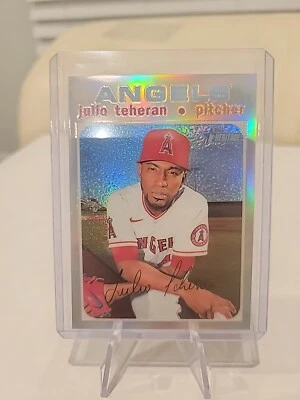 2020 Topps Heritage High Julio Teheran Chrome Refractor #THC-516 446/571 - Image 1 of 2