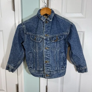 Vintage Kids Lee Riders Jean Trucker Jacket Boys Size Small Youth Western 90’s - Picture 1 of 13