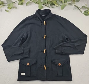 10 Deep Men's Black Toggle Jacket Fleece Lined Size XL - Picture 1 of 11