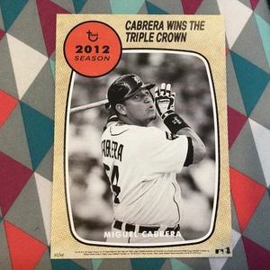 Miguel Cabrera triple crown MVP  85/99 made 2014 TOPPS MLB MILESTONES 5X7 - Picture 1 of 2