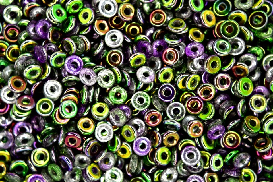 5g Czech O Bead 1x3.8mm Donut Ring approx 170pcs 56 Colors To Choose - Image 1 of 1