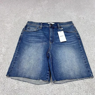 Pantalones Cortos Mujer Level99 Azul Denim Bolsillos Talla 30 Nuevos con Etiquetas Foto 1 de 4