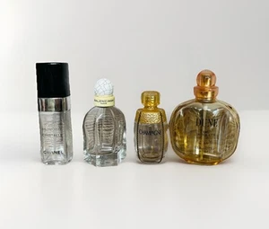 X4 Vintage leere Parfum Flakons YSL Champagner, Balenciaga, Chanel & Dune Dior - Bild 1 von 3