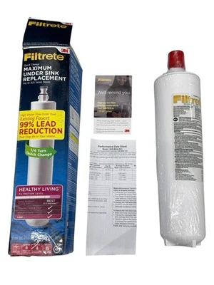 3M Filtrete Maximum Under Sink Quick Change Water Filter Cartridge 3US-MAX-F01 - Image 1 of 4