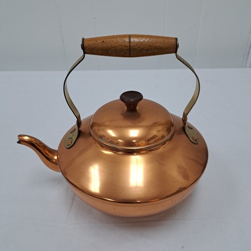 ○フライパン 銅製 ポルトガル製 TAPIOL タピオル コッパー ヴィンテージ Vintage 1960s Tapiol Copper Tea Kettle w/ Wood handle Made in
