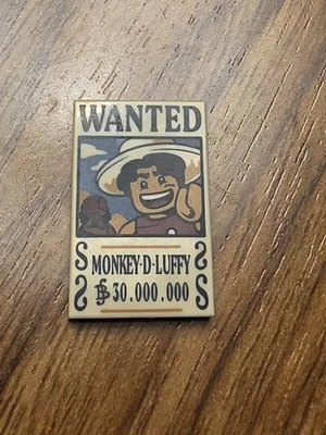 LEGO One Piece Monkey D. Luffy Wanted Poster 75636 75637 75638 75639 75640 - Image 1 of 2