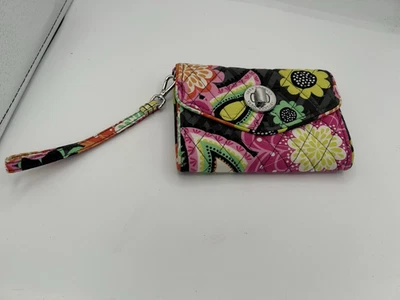 Cartera sin asas retirada Vera Bradley "Ziggy Zinnia" cierre giratorio 4 compartimentos interiores Foto 1 de 4