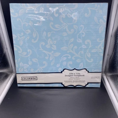 Libro de recortes de tela Colorbok 12 X 12 10 hojas azul florecido *LEER Foto 1 de 4