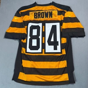 Nike Pittsburgh Steelers Antonio Brown Vtg NFL Football Sports Jersey Shirt 44 L - Picture 1 of 16