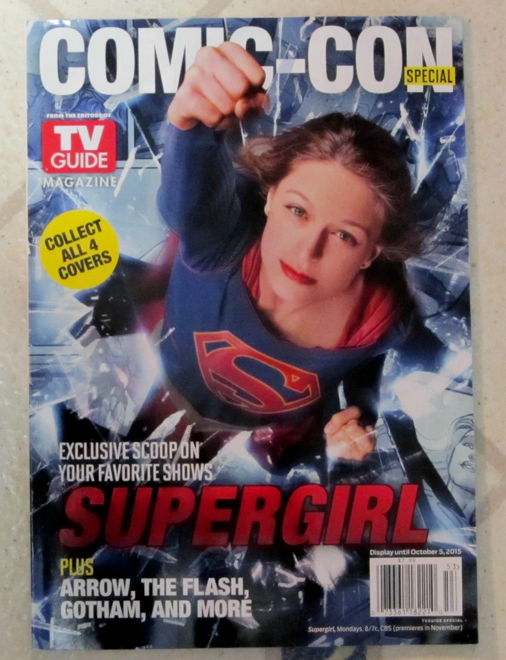 No Label COMIC-CON Special TV GUIDE Magazine SUPERGIRL Cover 100 SUPERNATURAL - Image 1 of 1