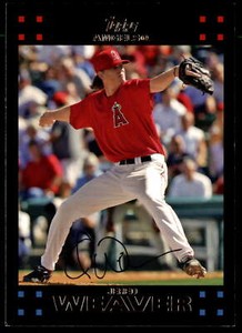 2007 Topps #P65 Jered Weaver Los Angeles Angels Baseball Card