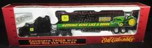 ERTL Kenworth T600B 1997 Semi truck trailer John Deere 8400T 1/87 scale NIB deer - Picture 1 of 5