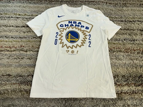 GSW Golden State Warriors Nike 2022 NBA Finals Champs White T-Shirt Mens M $29 Cover