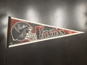 Vtg. Atlanta Falcons Pennant Signed by Coach Dan Reeves - Picture 1 of 6
