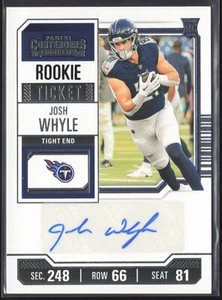 Boleto de novato Panini Contenders Josh Whyle 2023 #246 automático - Imagen 1 de 2