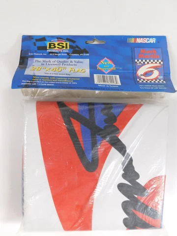 Vintage Mark Martin 6 NASCAR 28"x40" BSI Products 2 Sided Flag Roush Racing NEW Cover