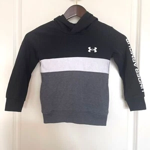 Under Armour Boy Fleece Sweatshirt Hoodie Jacket Pullover Size 4 - Picture 1 of 7