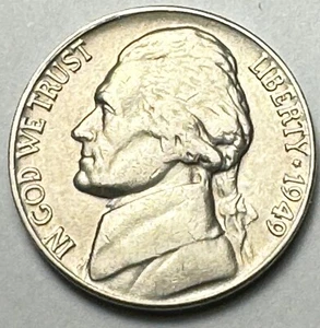 1949 US Jefferson Nickel 5 Cent Uncirculated Coin. Bx 13.256 - Picture 1 of 2
