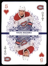 2022-23 UD O-Pee-Chee OPC Playing Cards #5-HEARTS Nick Suzuki